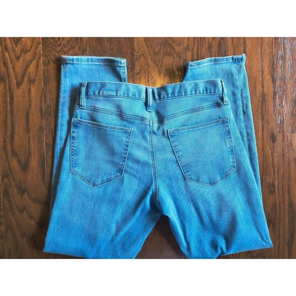 Banana Republic Luxe Traveler Jeans Mens 31x30 Light Wash Straight Fit 810173-0